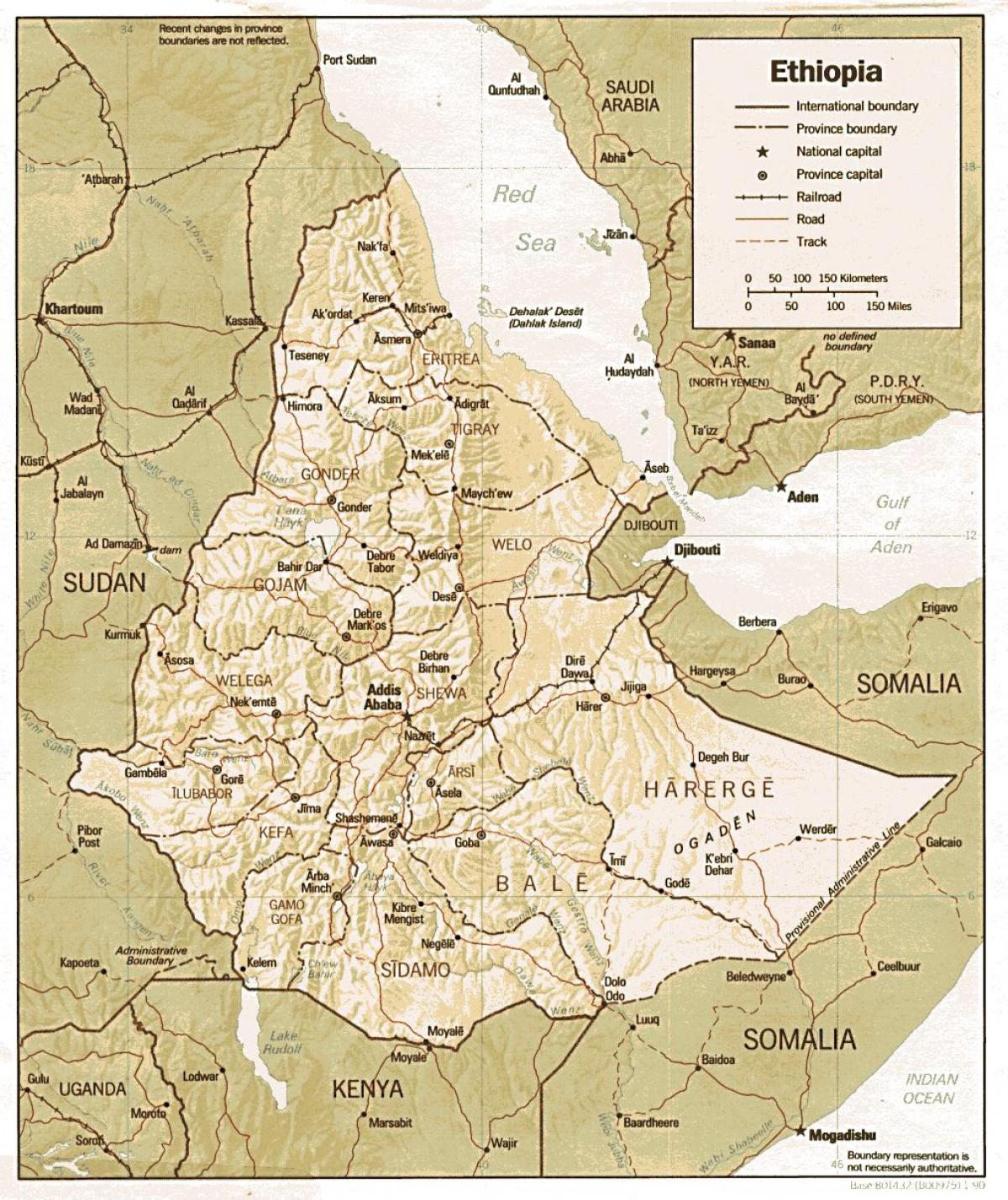 staré Etiópia mapu