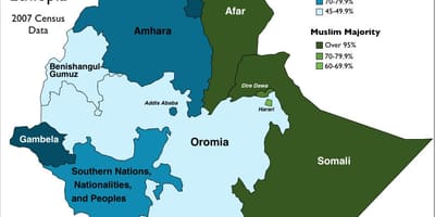 Mapa dorze Etiópia