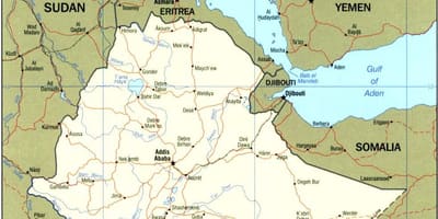 Mapa Etiópskej mapovanie orgán