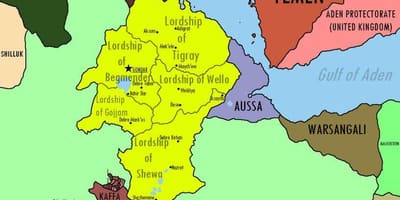 Mapa Etiópskej ríše