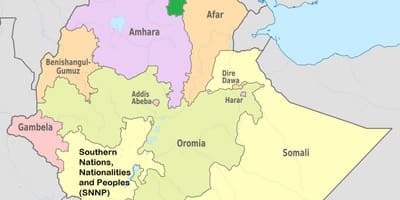 Etiópsky tigray mapu